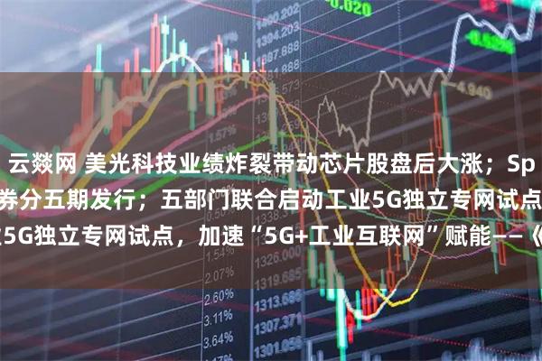云燚网 美光科技业绩炸裂带动芯片股盘后大涨；SpaceX 250亿美元的债券分五期发行；五部门联合启动工业5G独立专网试点，加速“5G+工业互联网”赋能——《投资早参》
